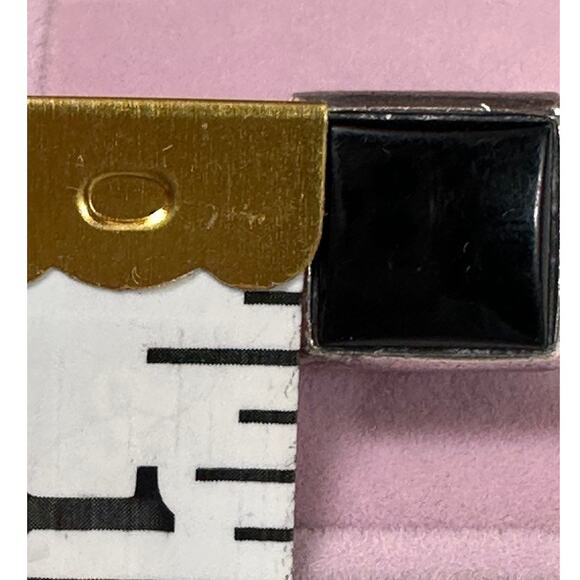 James Avery Retired Onyx Ring - Size 5 Sterling Silver Heavy - Picture 10 of 11